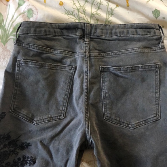 Free People Grey Denim Pants - Picture 5 of 8